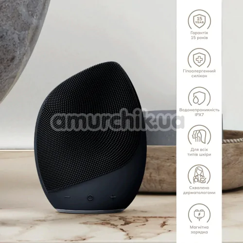 Ультразвуковая щетка для лица Geske Sonic Facial Brush 5 in 1, черная