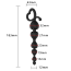 Анальний ланцюжок Wild Play Anal Beads C2, чорний - Фото №6