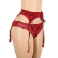 Комплект Star Night Tiny Lace Bow Garter Panty, красный: пояс для чулок + трусики - Фото №3