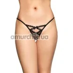 Трусики-стринги женские Tongs 2494, черные - Фото №1