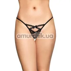 Трусики-стринги женские Tongs 2494, черные - Фото №1