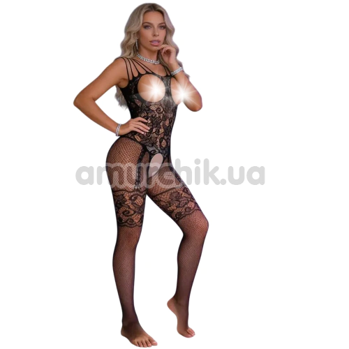 Комбінезон Star Night Chain Open Bodystocking, чорний