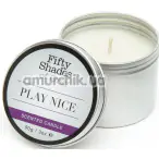 Свічка Fifty Shades of Grey Play Nice Scented Candle Vanilla - ваниль, 90 мл - Фото №1