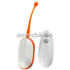 Виброяйцо My Favorite Remote Egg, бело-оранжевое - Фото №1