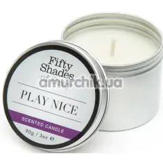 Свеча Fifty Shades of Grey Play Nice Scented Candle Vanilla - ваниль, 90 мл - Фото №1