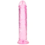 Фалоімітатор Realrock Crystal Clear Dildo Straight 7, рожевий - Фото №3