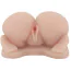 Штучна вагіна та анус з вібрацією Soft And Smooth Pussy & Ass Hole, тілесна - Фото №3