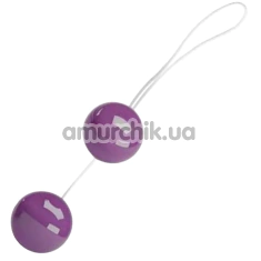 Вагінальні кульки Twin Balls гладкі, фіолетові - Фото №1