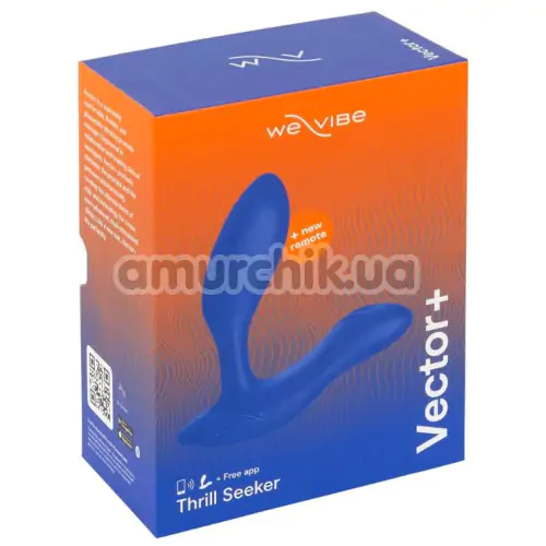 Вибростимулятор простаты We-Vibe Vector+ (ви вайб вектор+ синий)