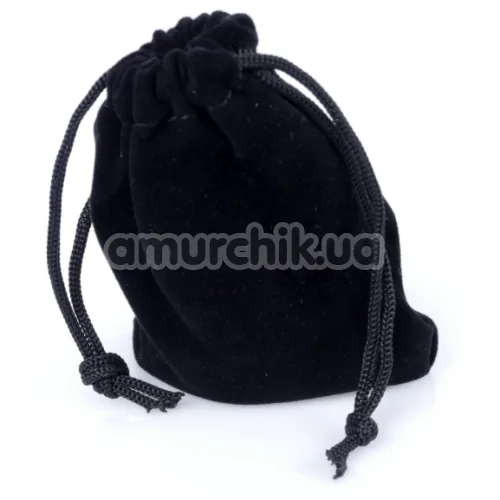 Анальная пробка с красным кристаллом Boss Series Exclusivity Jewellery Dark Silver Plug, серебряная