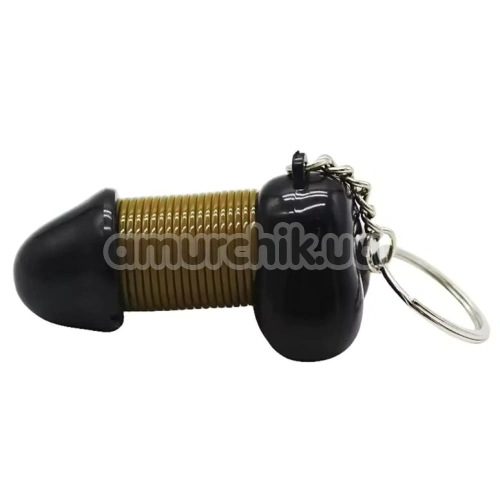 Брелок в виде пениса Roomfun Cock Keychain, черный