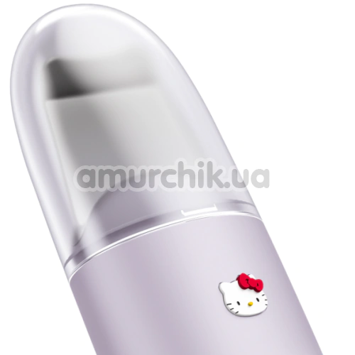 Микротоковый скрабер для кожи лица Geske MicroCurrent Skin Scrubber & Blackhead Remover 9 in 1 - Hello Kitty, сиреневый