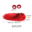 Анальна пробка з червоним хвостиком Lockink Sevanda Red Vixen Pet-Play Set Pear-Shape Plug, золота - Фото №5