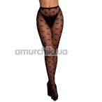 Колготки Le Desir Heart Patterned Tights, чорні - Фото №1