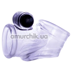 Насадка на пенис с вибрацией Passion Advancer Penis Sleeve With Vibrating Bullet, прозрачная - Фото №1