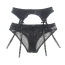 Комплект Star Night Tiny Lace Bow Garter Panty, чорний: пояс для панчіх + трусики- - Фото №7
