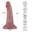 Вібратор Lovetoy Dual Density Power Cock 6, коричневий - Фото №10