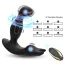 Вібростимулятор простати з ротацією Prostate Massager Bat King, чорний - Фото №8