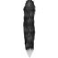 Анальная пробка с черным хвостом лисы DS Fetish Anal Plug Faux Fur Fox Tail, серебристая - Фото №2