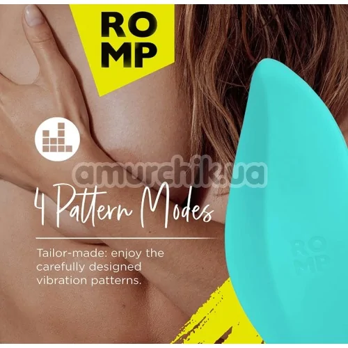 Кліторальний вібратор Romp Wave, бірюзовий