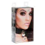 Нашийник зі срібним замочком Kinky Diva Collar Me! Heart-Lock-Key Collar, чорний - Фото №6