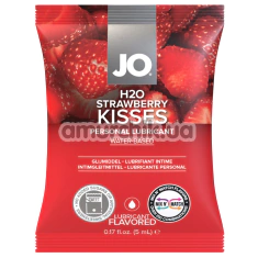Оральный лубрикант JO H2O Strawberry Kiss - клубника, 5 мл - Фото №1