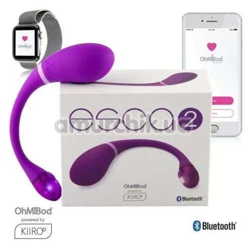 Віброяйце Ohmibod Esca 2 for Kiiroo, фіолетове