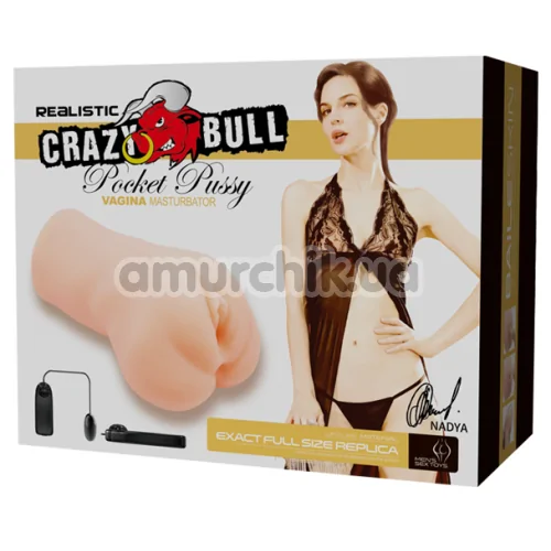 Штучна вагіна Crazy Bull Pocket Pussy Nadya, тілесна