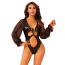 Боди JSY Sexy Lingerie 8327, черное - Фото №1