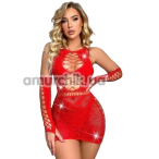 Платье Star Night Secret Garden Rhinestone Mini Dress, красное - Фото №1