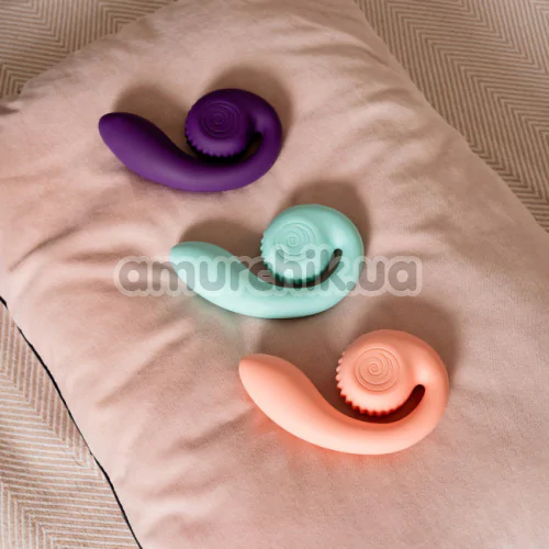 Вибратор для клитора и точки G Snail Vibe Gizi, фиолетовый