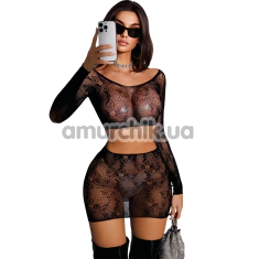 Комплект JSY Sexy Lingerie WW7251, черный: топ + юбка - Фото №1