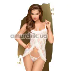 Комплект Penthouse Lingerie Flawless Love, білий: пеньюар + трусики-стрінги - Фото №1