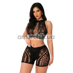 Комплект JSY Sexy Lingerie WW7255, чорний: топ + шорти - Фото №1