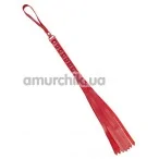 Плеть S&M Fancy Leather Flogger 131, красная - Фото №1