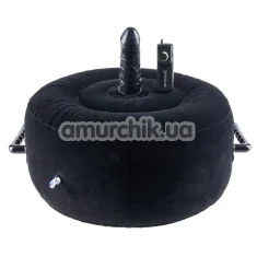 Надувна подушка для сексу з вібратором Fetish Fantasy Series Inflatable Hot Seat, чорна - Фото №1