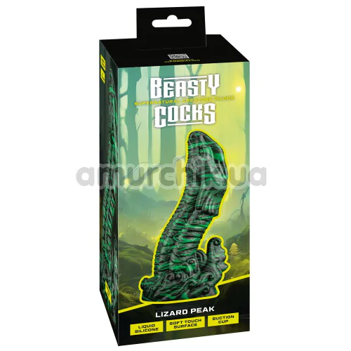 Фалоімітатор Beasty Cocks Lizard Peak, зелений