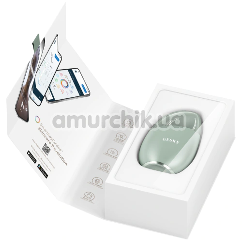Массажер для глаз и лица Geske Cool & Warm Eye and Face Massager 7 in 1, зеленый
