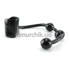 Кольцо эрекционное с анальной стимуляцией Senso Cock Ring with Balls - Фото №1