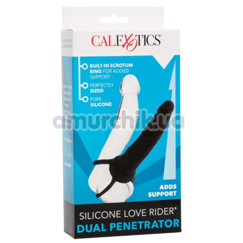 Анальная насадка Love Rider Dual Penetrators, черная