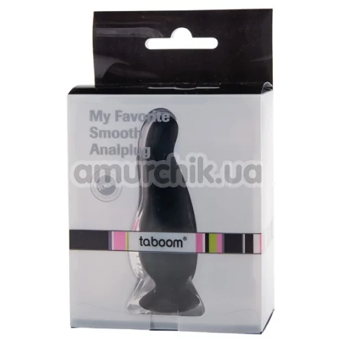 Анальна пробка My Favorite Smooth Analplug, чорна