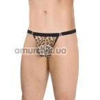 Трусы-стринги мужские Mens Thongs 4528, крупные леопардовые - Фото №1