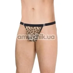 Труси-стрінги чоловічі Mens Thongs 4528, великі леопардові - Фото №1