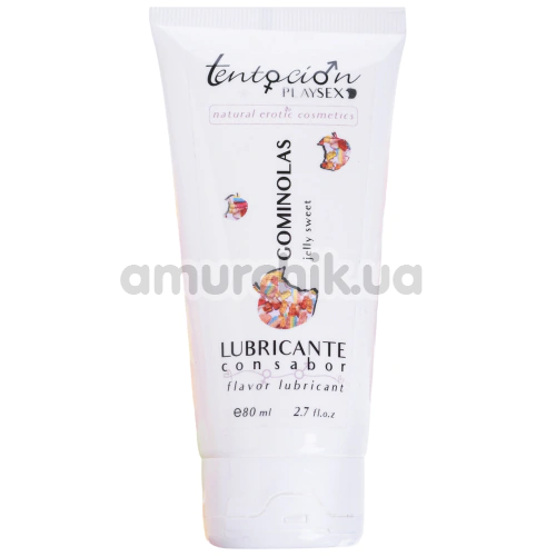 Оральный лубрикант Tentacion Playsex Gominolas - желейные конфеты, 80 мл - Фото №1
