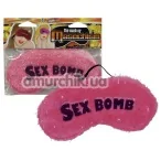 Маска на очі Pluschaugenmaske Sex Bomb рожева - Фото №1