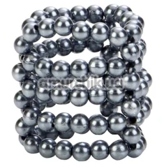 Эрекционное кольцо Ultimate Stroker Beads, серебряное - Фото №1