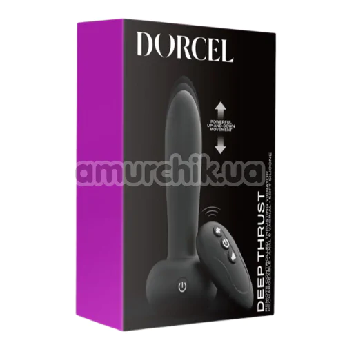 Вібратор з поштовхами Dorcel Deep Thrust, чорний