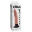 Вібратор King Cock Vibrating Cock 21.6 см, тілесний - Фото №12