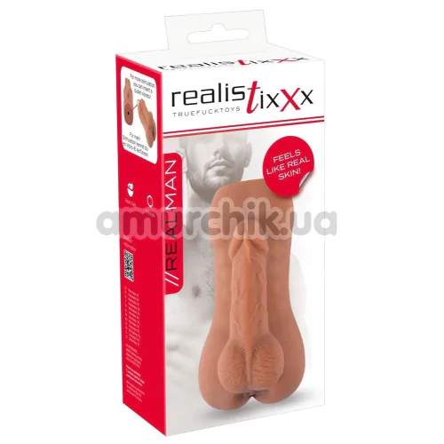 Анус-мастурбатор Realistixxx RealMan, телесный