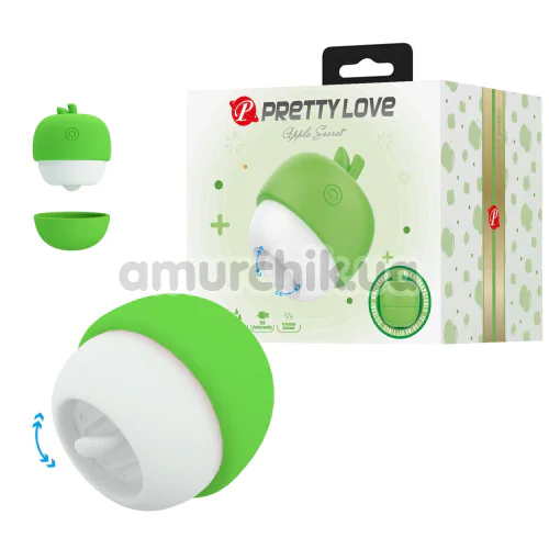 Симулятор орального секса для женщин Pretty Love Apple Secret, зеленый